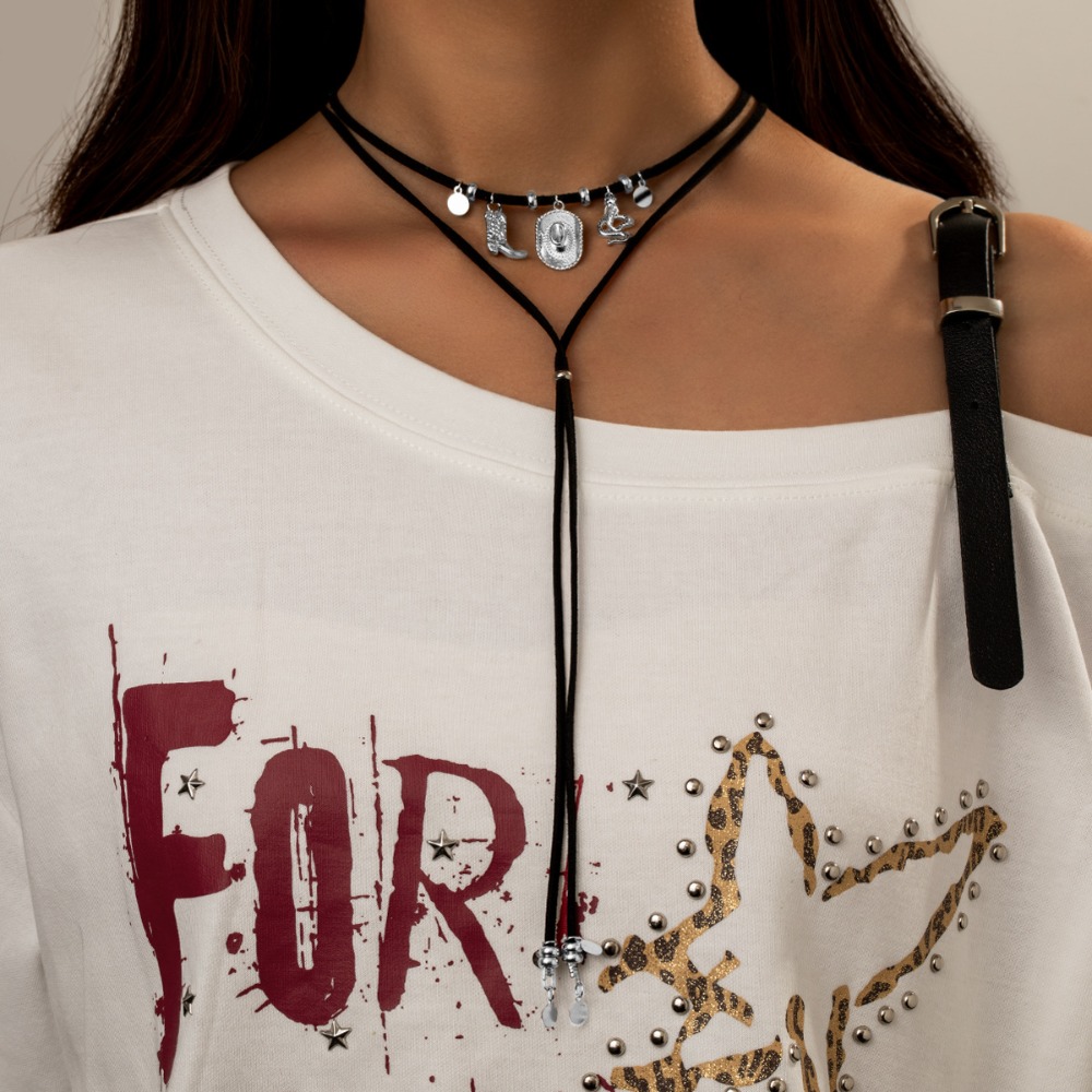 Ethnic Music For Fashion Show - Colar Y-drop Retrô Boêmio com Pingente