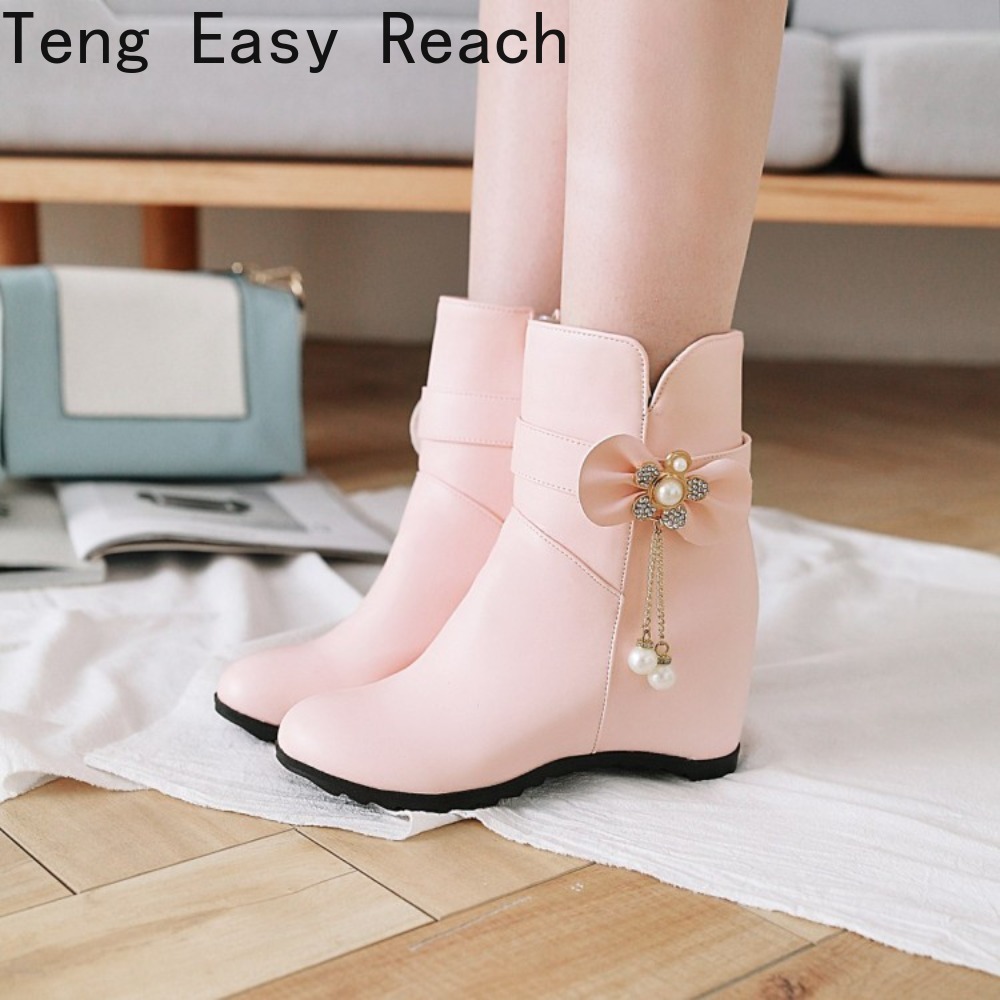Ethnic Fashion Brands - Botas de Inverno Femininas de Cano