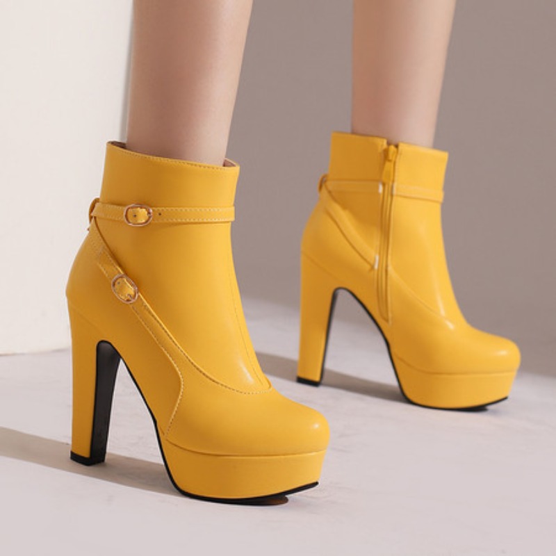 The Ethnic Fashion - Botas de plataforma de moda feminina