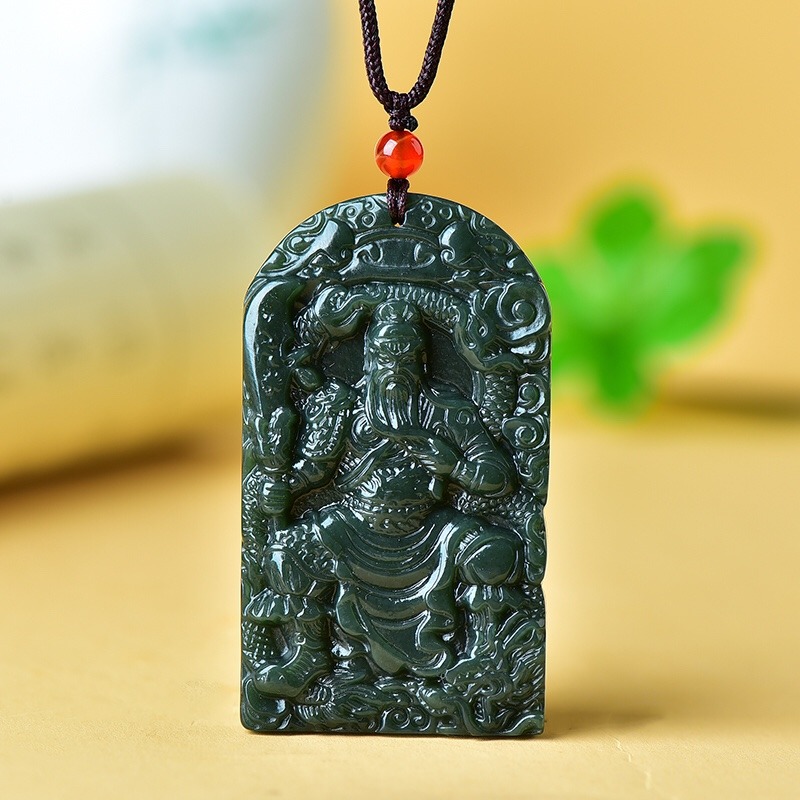 Ethnic Fashion Brands - Pingente de jade Guan Gong de