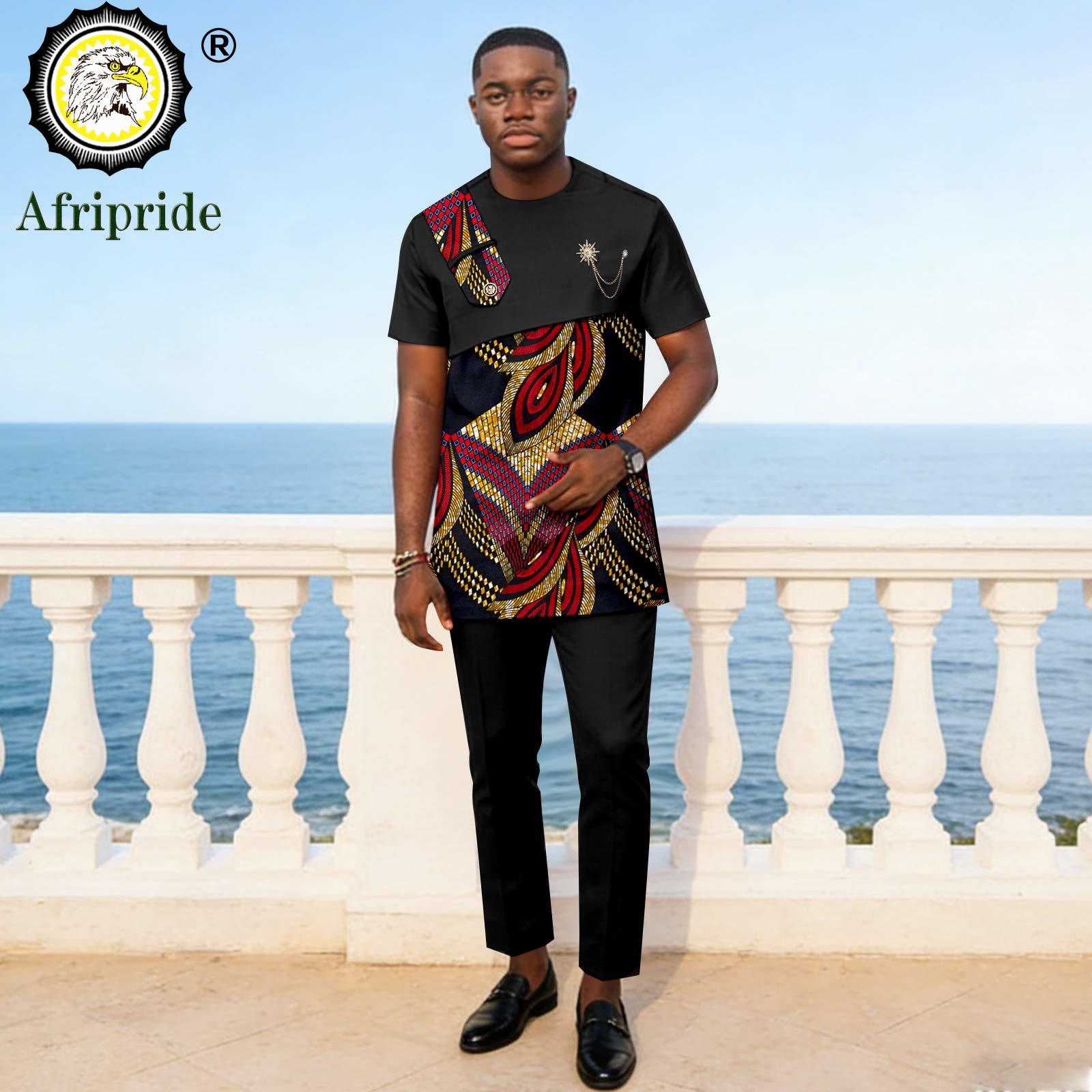 Dashiki Shirt Men - Conjuntos Africanos para Homens, Camisas de