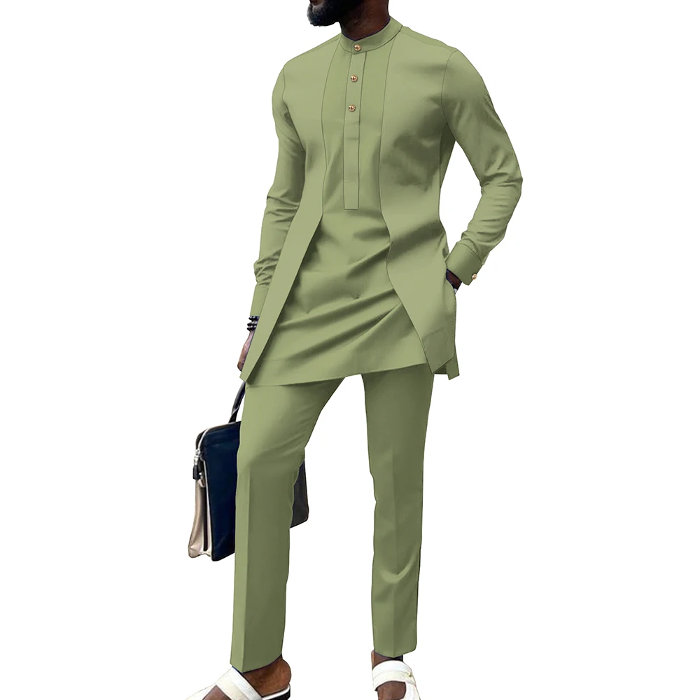 Dashiki Shirt Men - Roupas formais masculinas africanas dashiki camisa