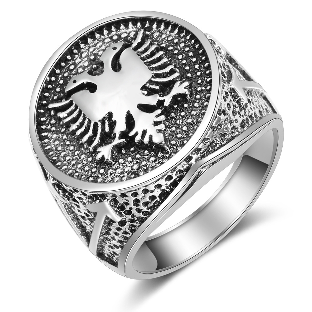 Ethnic Fashion Logo - Anel de águia de duas cabeças