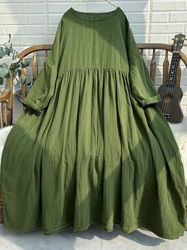 Ethnic Style Dresses - Vestido Longo Retrô Vibrante Feminino Plus