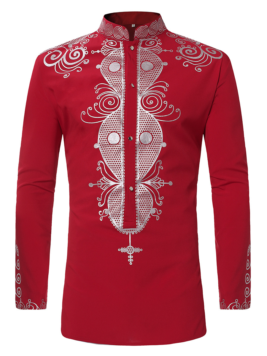 Camisa africana dashiki manga  - Dashiki Shirt Men avaliação e preço