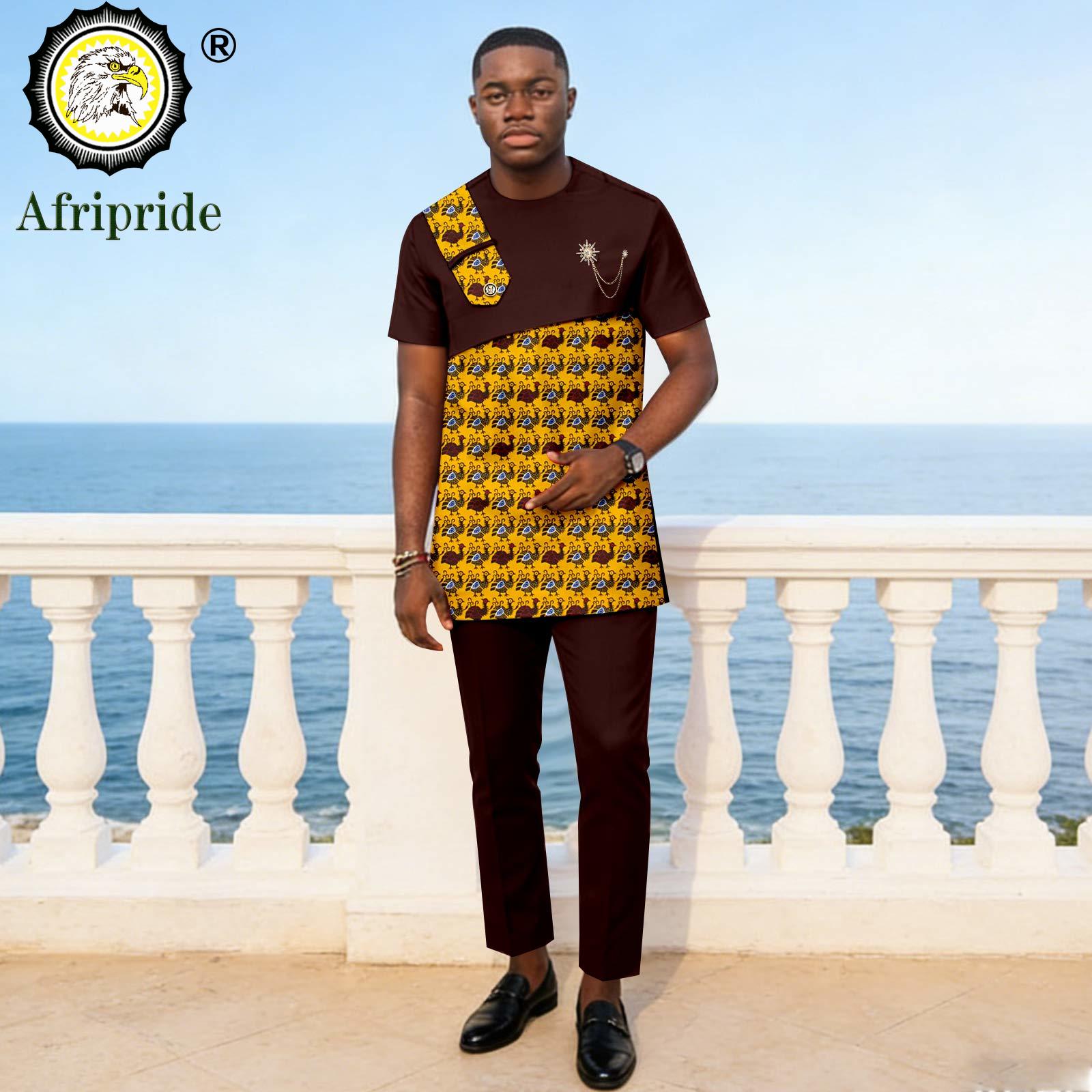 Conjuntos Africanos para Homen - Dashiki Shirt Men avaliação e preço