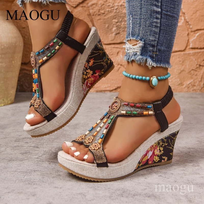 Sandálias Anabela Boho com Miç - The Ethnic Fashion avaliação e preço