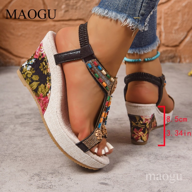 Sandálias Anabela Boho com Miç - The Ethnic Fashion avaliação e preço
