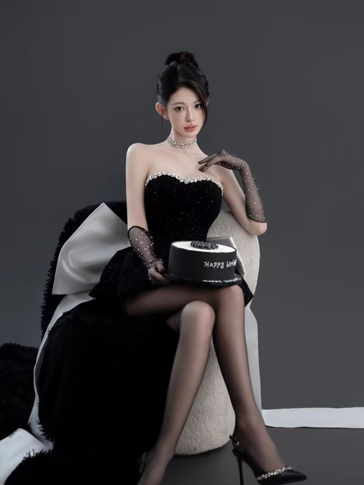 Traje Elegante Preto para Foto - Ethnic Fashion Studio avaliação e preço