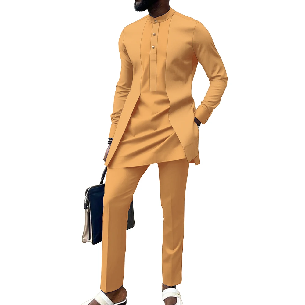 Roupas formais masculinas afri - Dashiki Shirt Men avaliação e preço