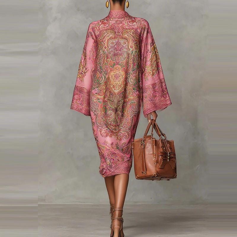 Vestido de férias casual solto - Ethnic Fashion Runway avaliação e preço