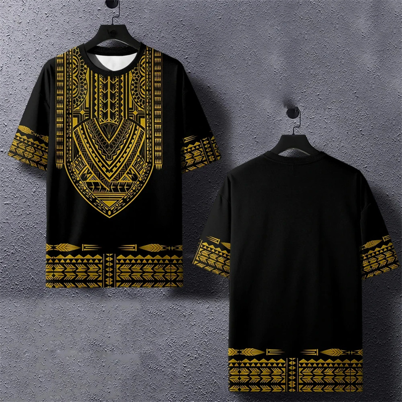 Harajuku masculino impresso em - Dashiki Shirt Men avaliação e preço